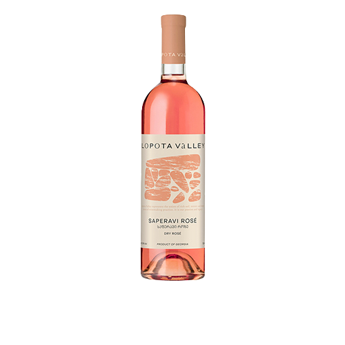 Lopota Valley Saperavi Medium Dry Rose Wine 2020 750 ML