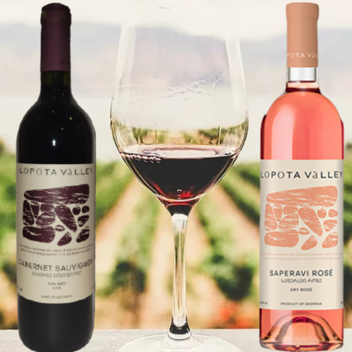 Lopota Valley Wine & Caymus Walking Fool Combo 750 ML (4 Bottles)
