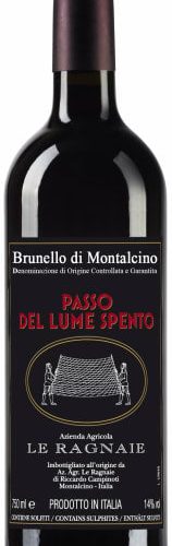Le Ragnaie Brunello di Montalcino Passo Del Lume Spento 2018 750 ML