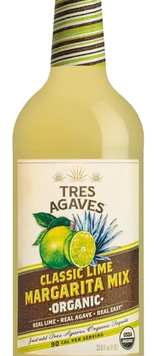 Tres Agaves Organic Classic Lime Margarita Mix 80 1 L