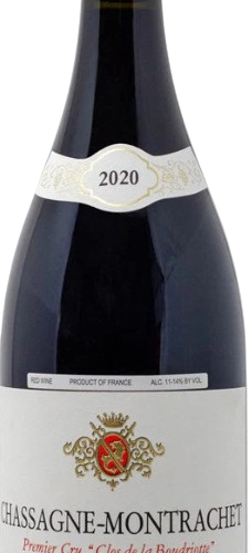 Jean Claude Ramonet Chassagne Montrachet Rouge Clos De La Boudriotte Premier Cru 2020 750 ML